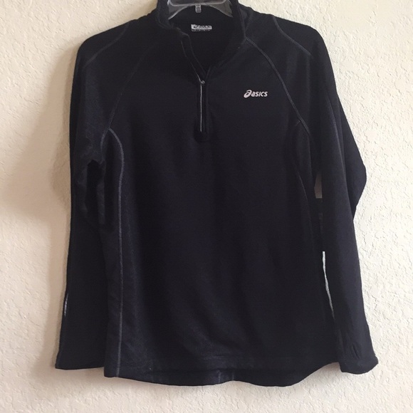 ASICS Men’s Quarter Zip Pull Over Fleece Sweater - Picture 1 of 5